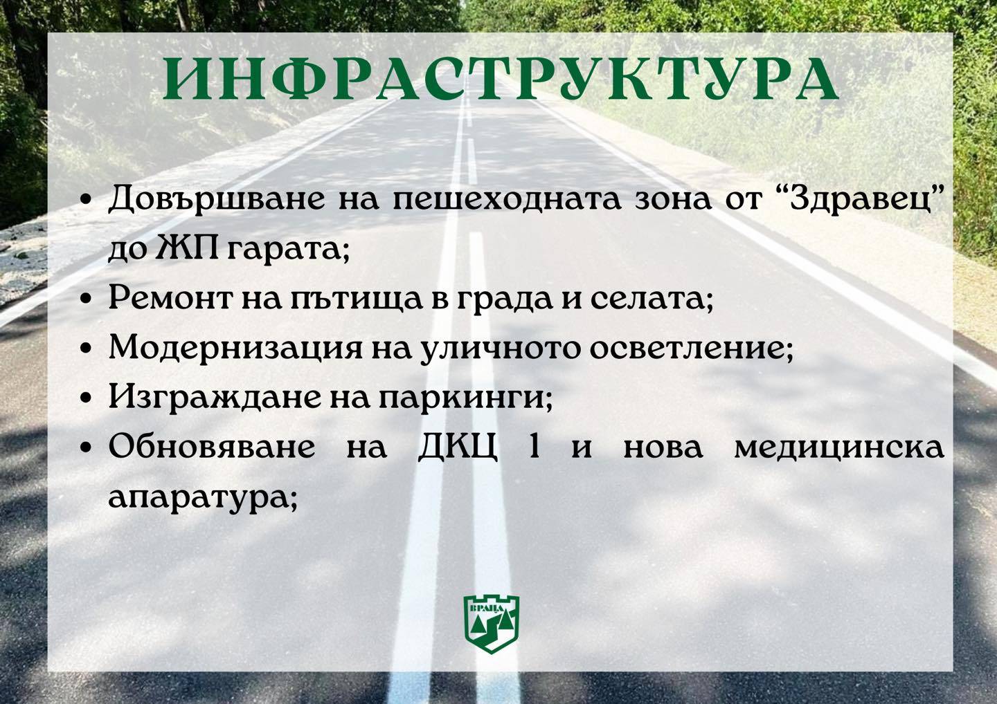 Инфраструктура в управленската програма на Калин Каменов за следващите 4 години